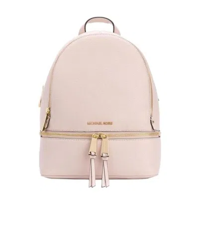 Michael Michael Kors Rhea Medium Leather Backpack In Nude