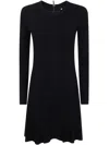 Michael Michael Kors Ribbed Knit Dress In Black