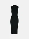Michael Michael Kors 'ribbed' Dress In Black Viscose Blend In Black