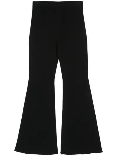 MICHAEL MICHAEL KORS RIBBED-KNIT FLARED TROUSERS