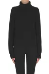 Michael Michael Kors Ribbed Knit Turtleneck Pullover In Black