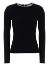 Michael Michael Kors Michael By Michael Kors Black Viscose Blend T-shirt In Black