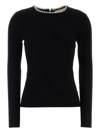 MICHAEL MICHAEL KORS RIBBED LONG-SLEEVE TOP