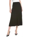 Michael Michael Kors Ribbed Midi Skirt In Black