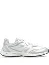 Michael Michael Kors Riley Sneakers In Silver