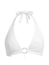 Michael Michael Kors Ring-detailing Bikini Top In White