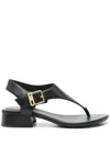 MICHAEL MICHAEL KORS ROBYN LEATHER THONG SANDALS