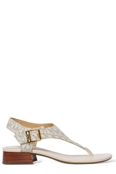 Michael Michael Kors Robyn Signature Logo Sandals In White