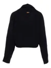 Michael Michael Kors Roll-neck Wool Sweater In Black
