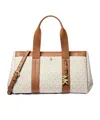 MICHAEL MICHAEL KORS ROMEE SMALL SIGNATURE LOGO SATCHEL