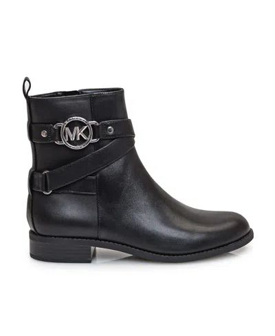 Michael Michael Kors Rory Logo-plaque Boots In Black