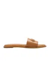 Michael Michael Kors Round Head Slippers In Brown