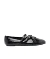 Michael Michael Kors Leather Flat Ballet Flats