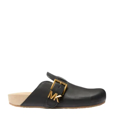 Michael Michael Kors Round-toe Mules In Black