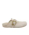Michael Michael Kors Greer Buckle-detail Mules In White
