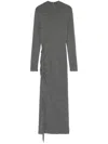 Michael Michael Kors Ruched-detail Midi Dress In 灰色