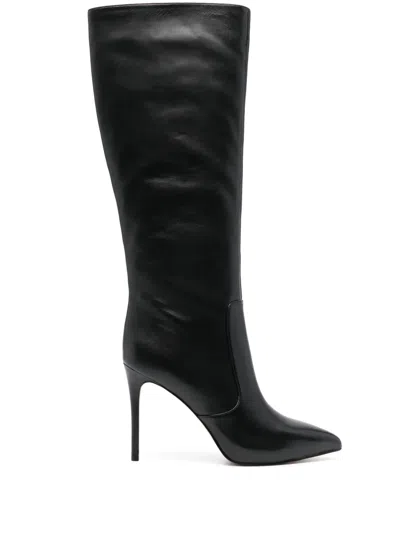 Michael Michael Kors Rue 110mm Knee-high Leather Boots In Black