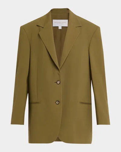 Michael Michael Kors Ryan Stretch Wool Blazer In Green