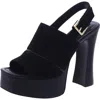 Michael Michael Kors Rye Womens Suede Square Toe Heels In Multi