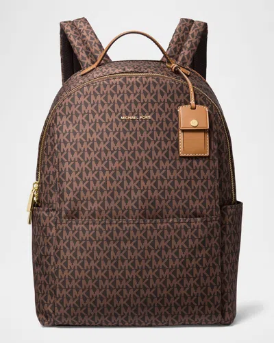 Michael Michael Kors Sable Large Signature Logo Backpack