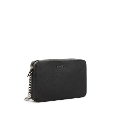 Michael Michael Kors Leather Shoulder Bag In Black