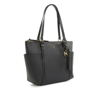 Michael Michael Kors Leather Tote Bag In Black