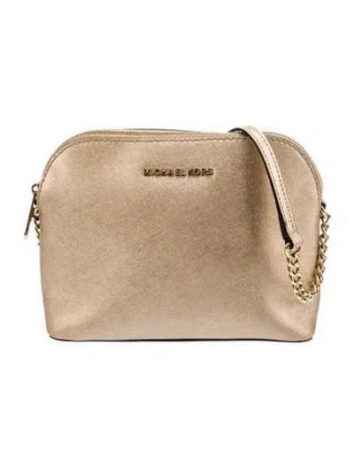 Pre-owned Michael Michael Kors Saffiano Leather Clutch