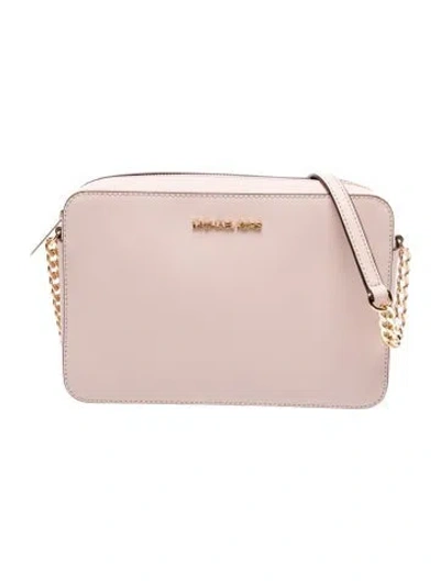 Pre-owned Michael Michael Kors Saffiano Leather Clutch Medium W/ Tags In Pink
