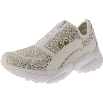 Michael Michael Kors Sami Womens Embellished Man Made Casual And Fashion Sneakers In White