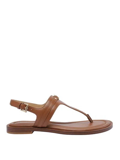 Michael Michael Kors Luggage Mandy Sandals In Brown