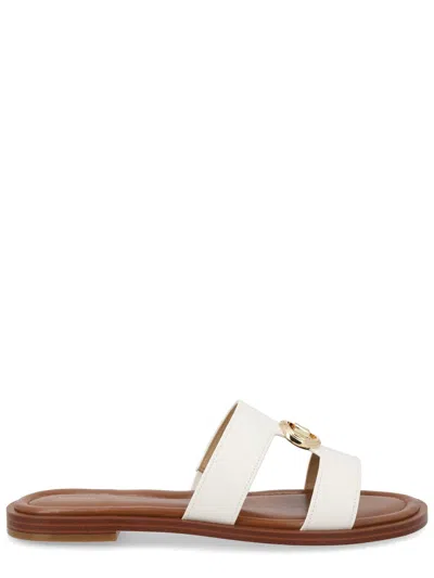 Michael Michael Kors Erin Open-toe Leather Sandals In White