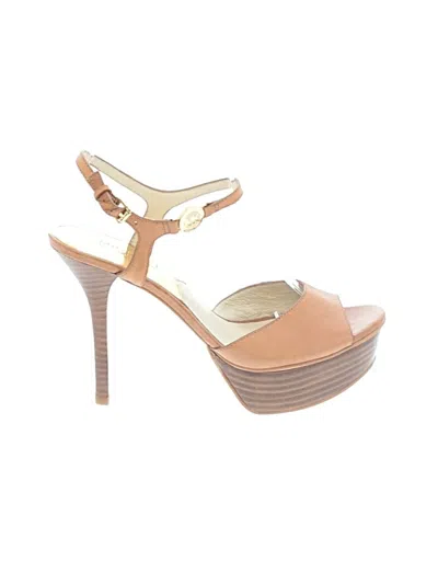 Pre-owned Michael Michael Kors Sandals In Tan
