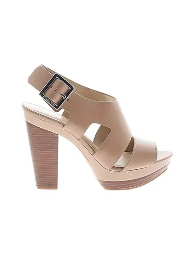 Pre-owned Michael Michael Kors Sandals In Tan