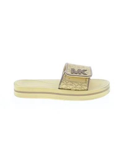 Pre-owned Michael Michael Kors Sandals In Yellow