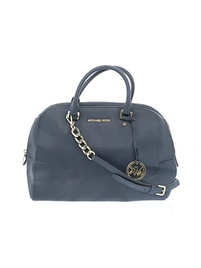 Pre-owned Michael Michael Kors Satchel In Blue