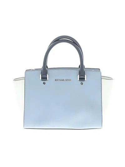 Pre-owned Michael Michael Kors Satchel In Blue