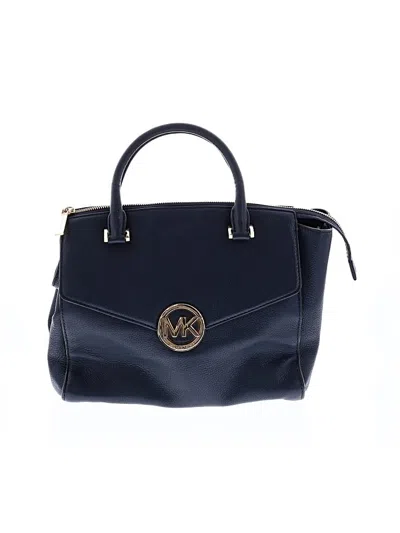 Pre-owned Michael Michael Kors Satchel In Blue