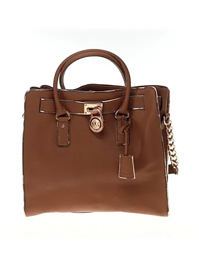 Pre-owned Michael Michael Kors Satchel In Brown