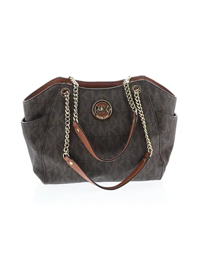 Pre-owned Michael Michael Kors Satchel In Brown
