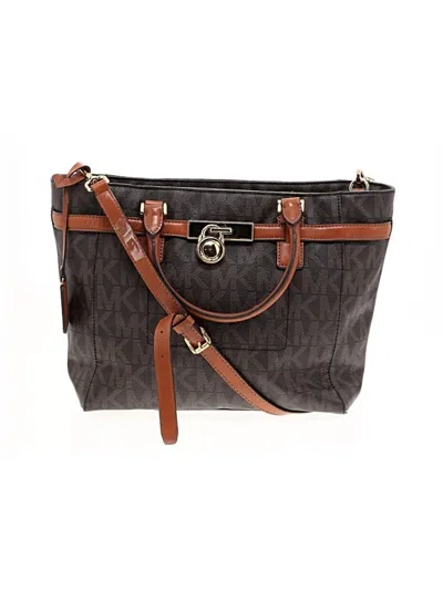 Pre-owned Michael Michael Kors Satchel In Brown