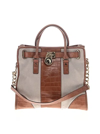 Pre-owned Michael Michael Kors Satchel In Brown