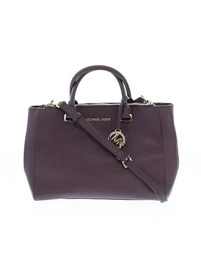 Pre-owned Michael Michael Kors Satchel In Burgundy