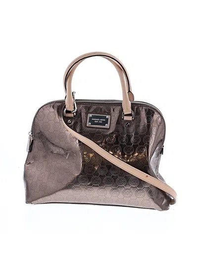 Pre-owned Michael Michael Kors Satchel In Gold