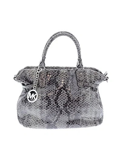 Pre-owned Michael Michael Kors Satchel In Gray
