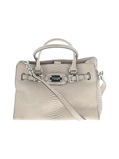 Pre-owned Michael Michael Kors Satchel In Gray