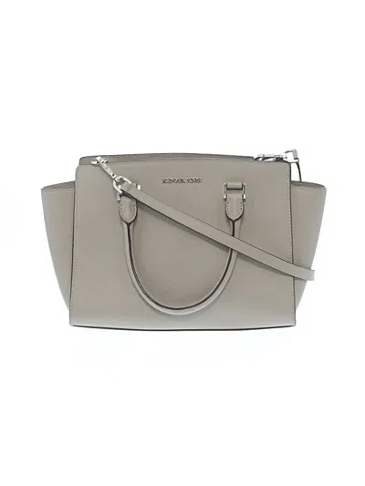 Pre-owned Michael Michael Kors Satchel In Gray