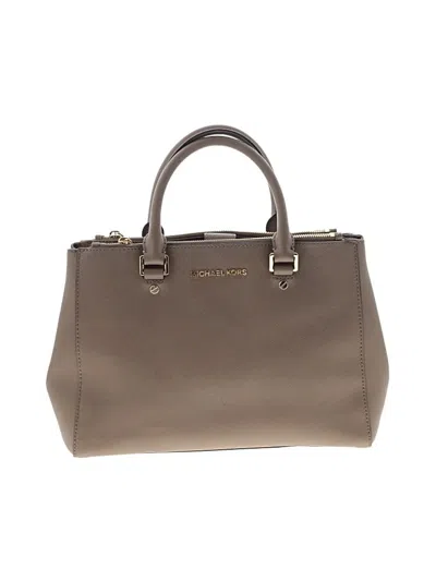 Pre-owned Michael Michael Kors Satchel In Gray