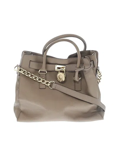 Pre-owned Michael Michael Kors Satchel In Gray