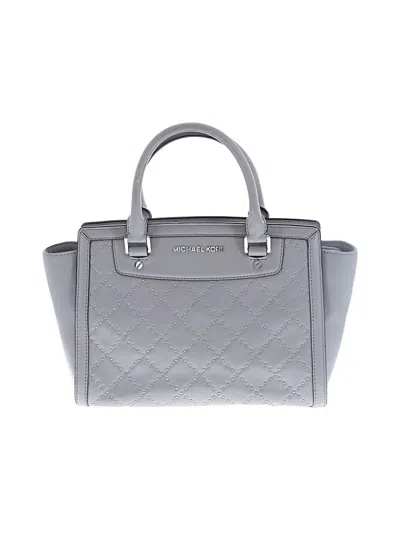 Pre-owned Michael Michael Kors Satchel In Gray