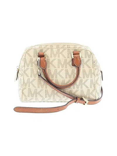 Pre-owned Michael Michael Kors Satchel In Ivory